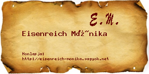 Eisenreich Mónika névjegykártya